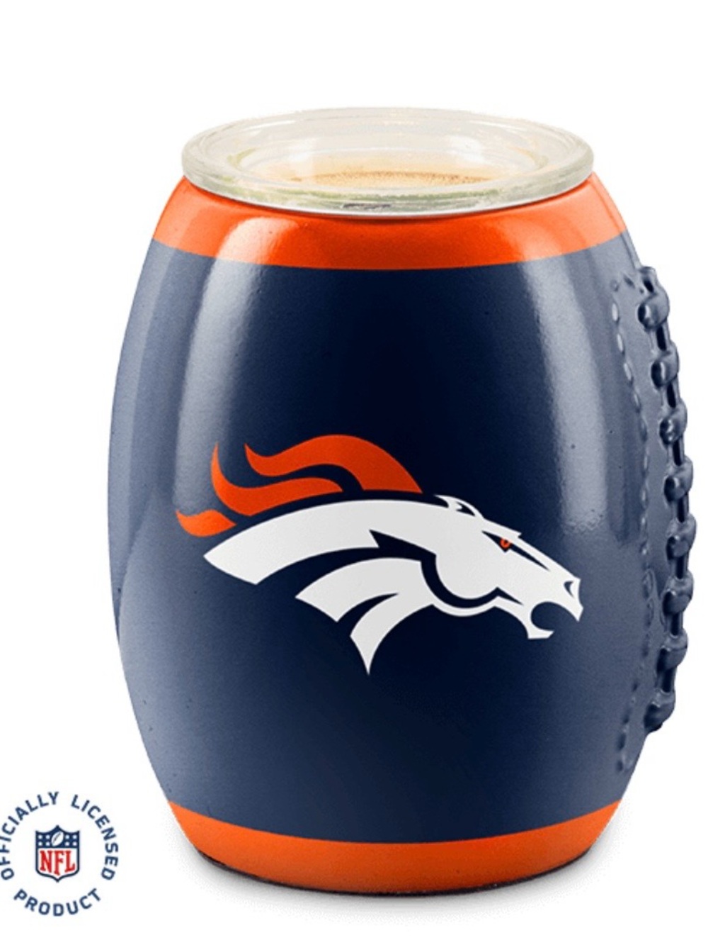 Scentsy Denver Broncos Navy and Orange Football Warmer